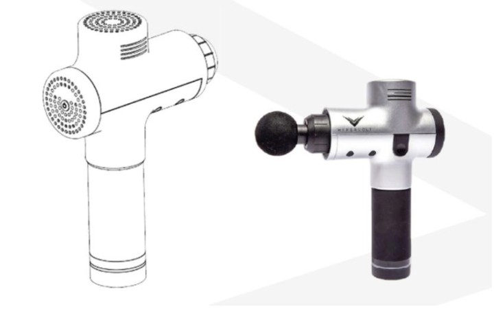 詹姆斯場外療傷神助攻，筋膜槍外觀專利化泡影
